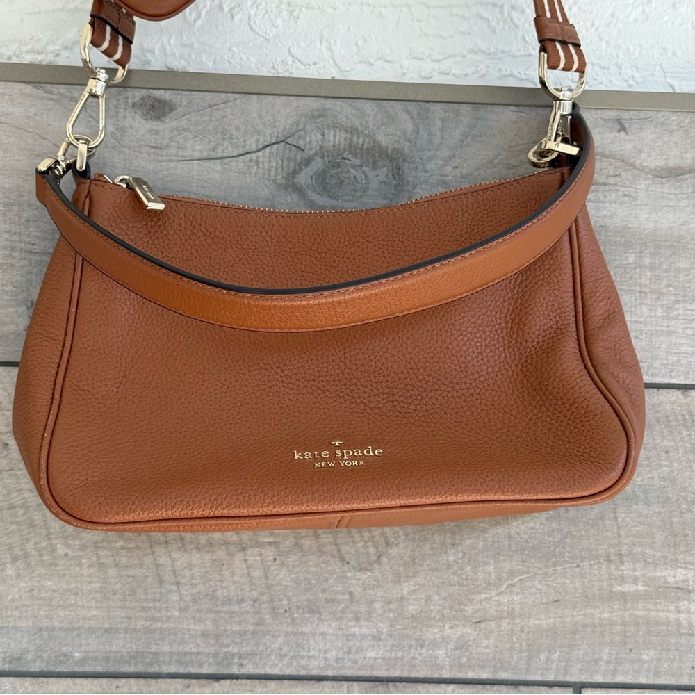 NEW Kate Spade New York Rosie Shoulder Bag Pebbled Leather Warm Gingerbread NWOT